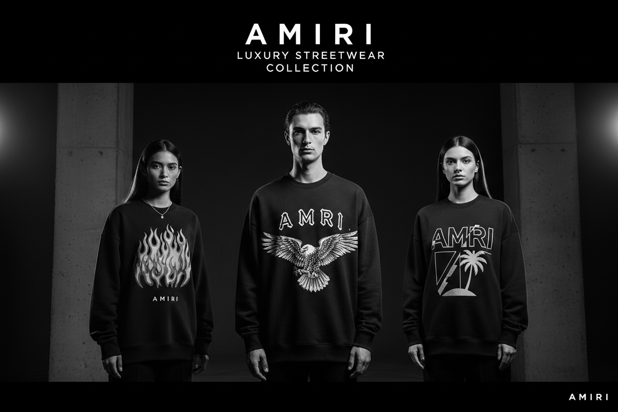 AMIRI Sweatshirts Collection Banner