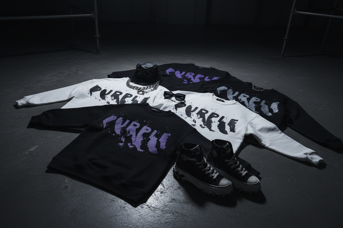 Purple Brand Sweatshirts