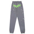 Sp5der Classic Flame Logo Graffiti Pant – Grey