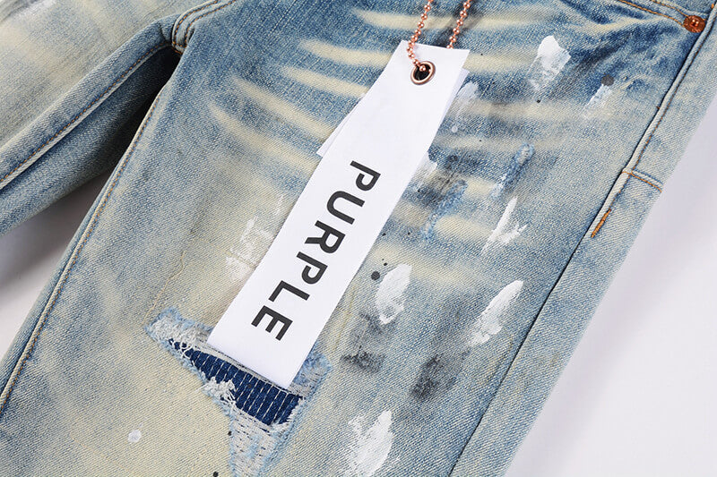 Purple Brand Jeans #9007 | Skinny Fit Scratched Denim