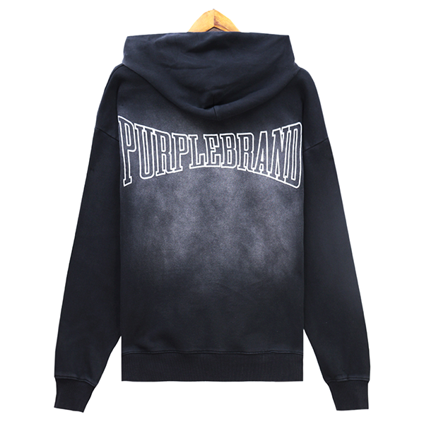 Purple Brand Logo Printed Hoodie