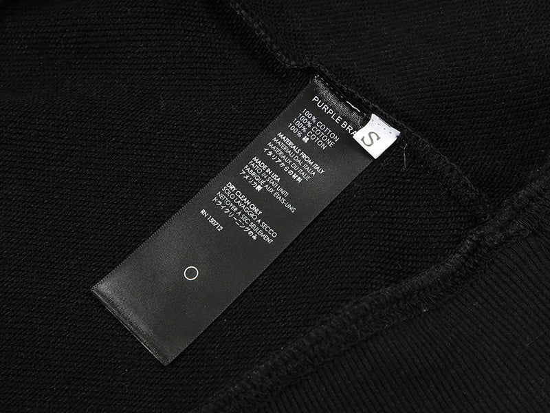 Purple Brand Logo Pattern Hoodie