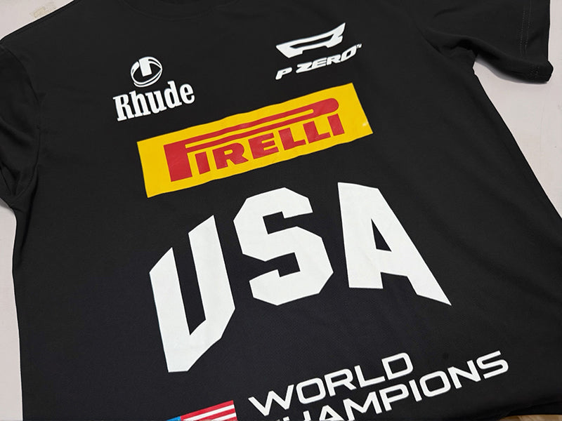 Rhude Pirelli USA World Champions Tee