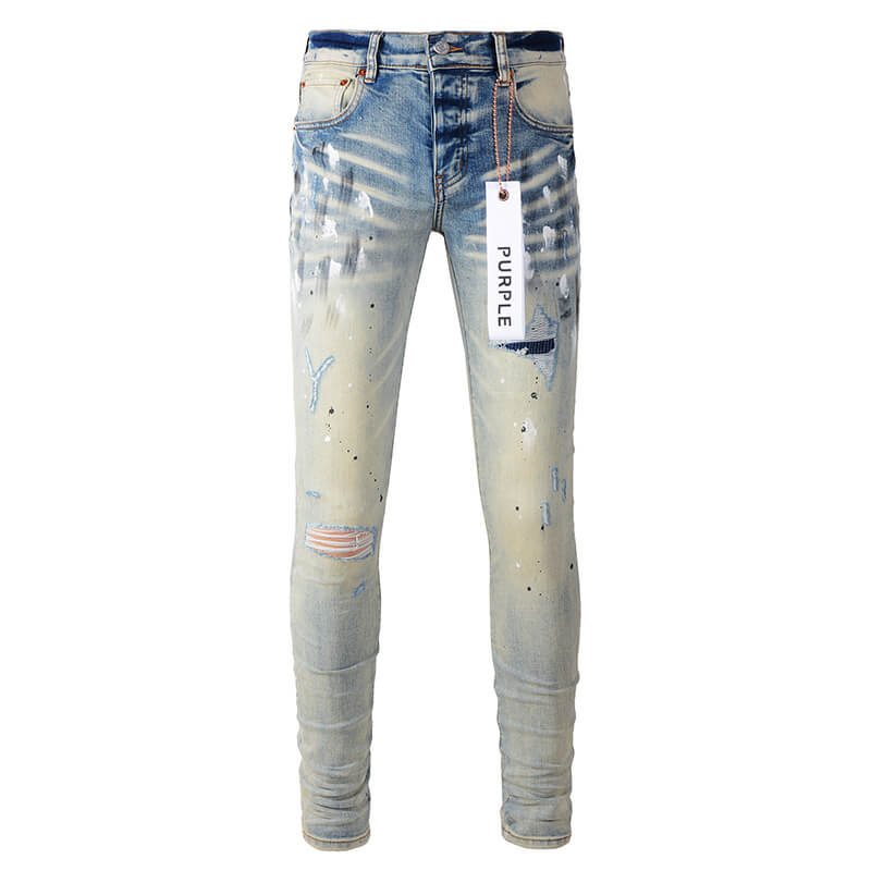 Purple Brand Jeans #9007 | Skinny Fit Scratched Denim