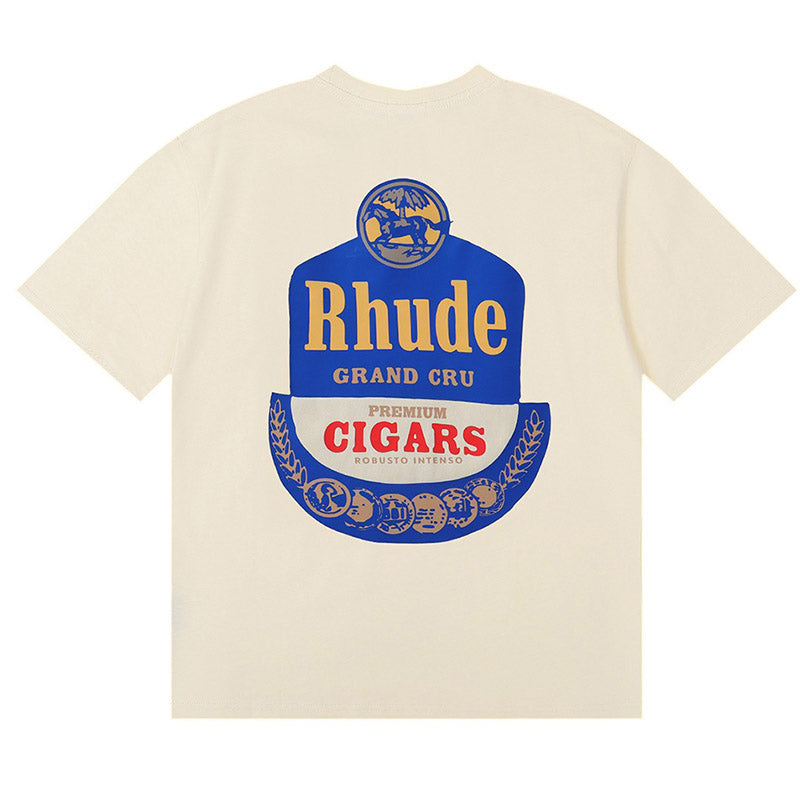 RHUDE Logo Print Cotton T-Shirt