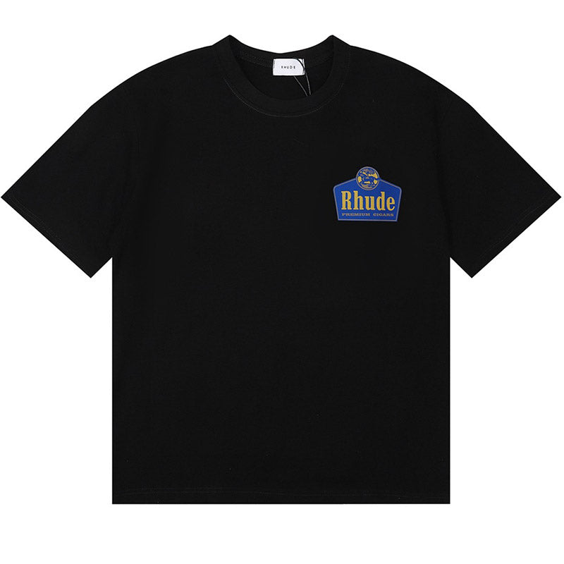 RHUDE Logo Print Cotton T-Shirt