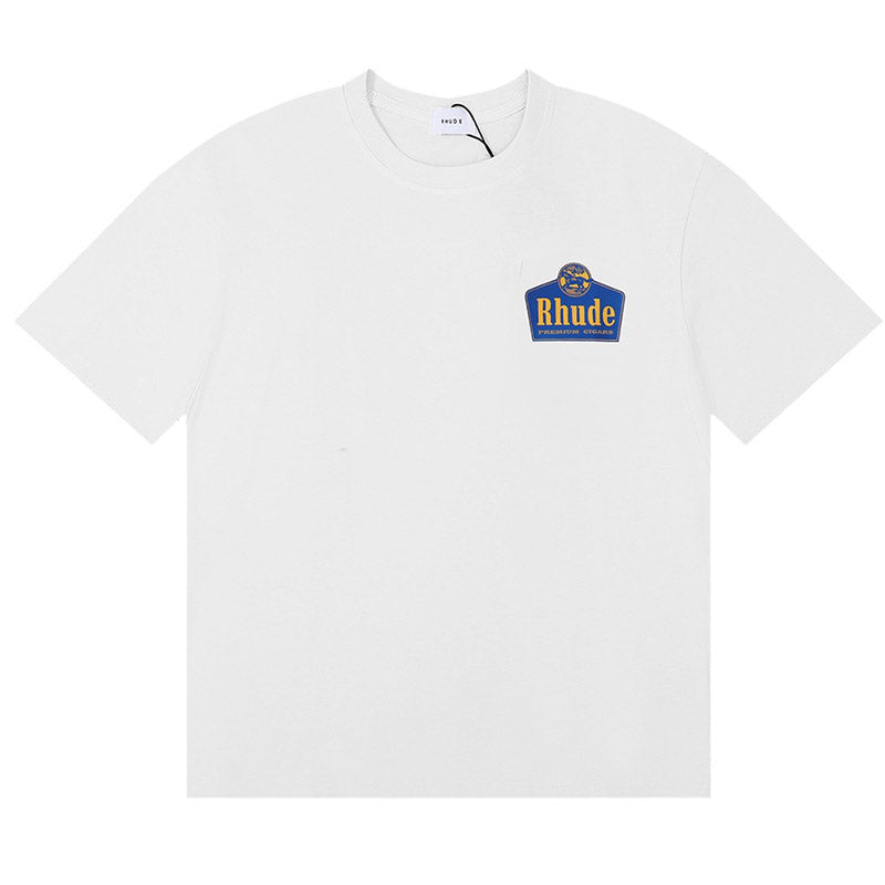 RHUDE Logo Print Cotton T-Shirt