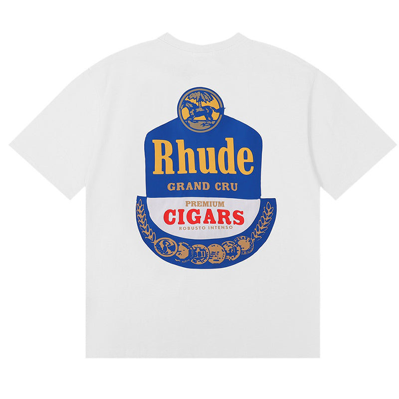 RHUDE Logo Print Cotton T-Shirt