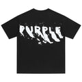 Purple Brand Paint-Streaked Logo T-Shirt