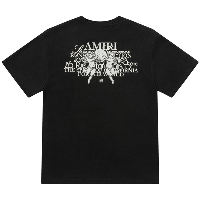 AMIRI Round Neck Street Style Cotton T-Shirt