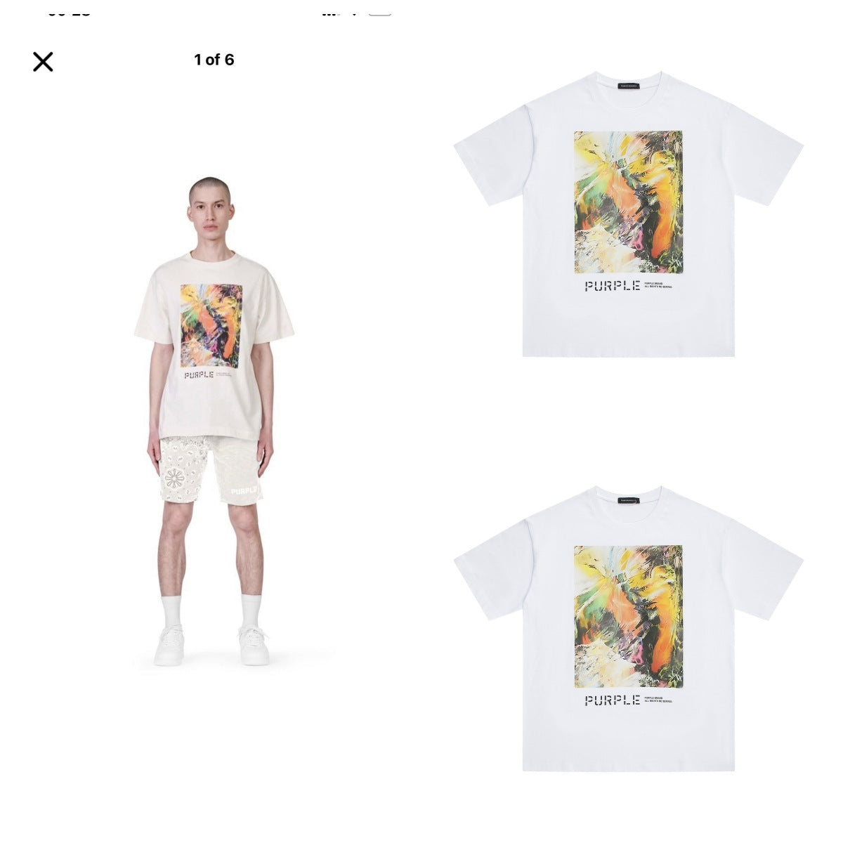 Purple Brand T-Shirt – White