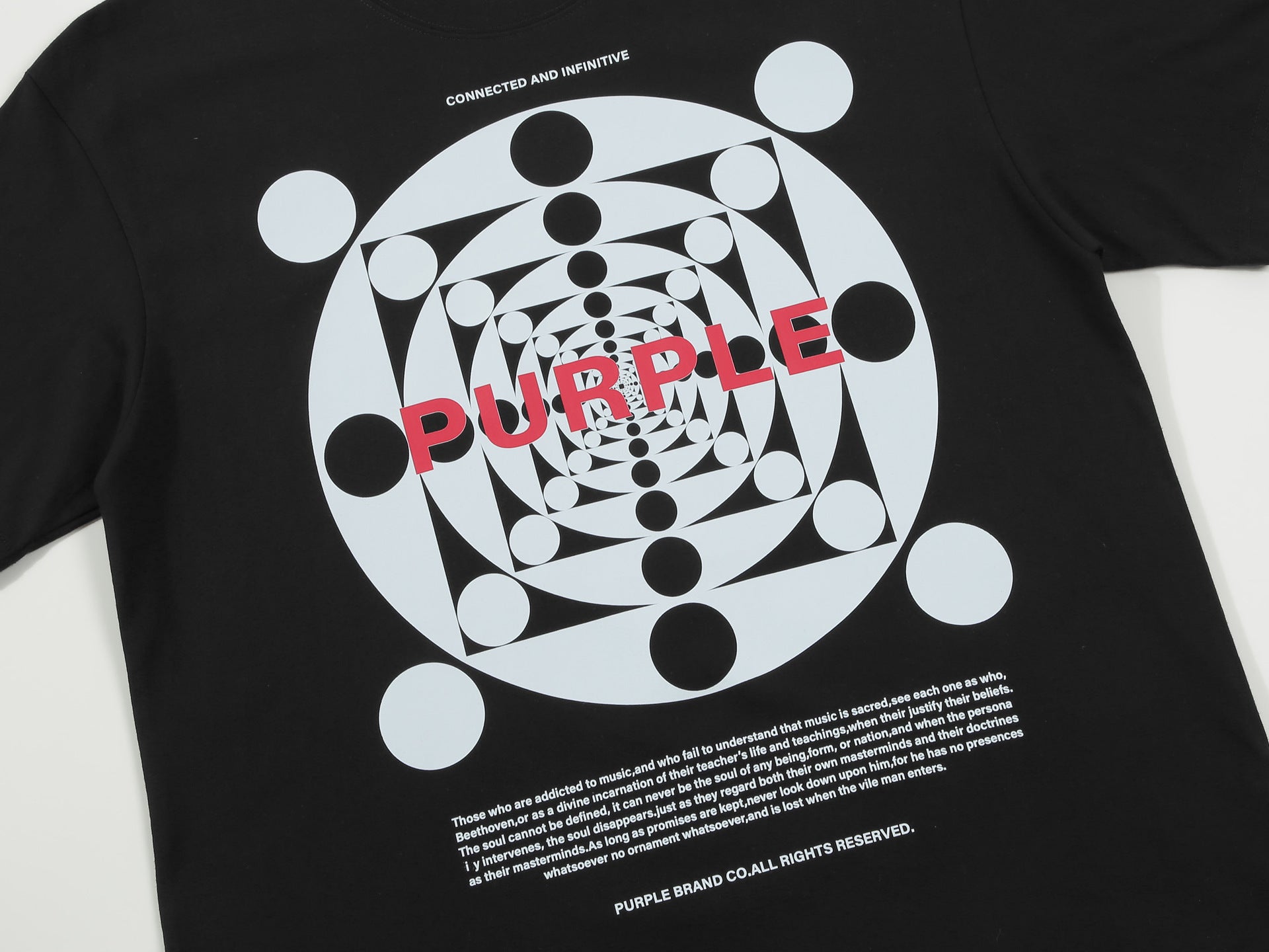 Purple Brand Black Essential T-Shirt III
