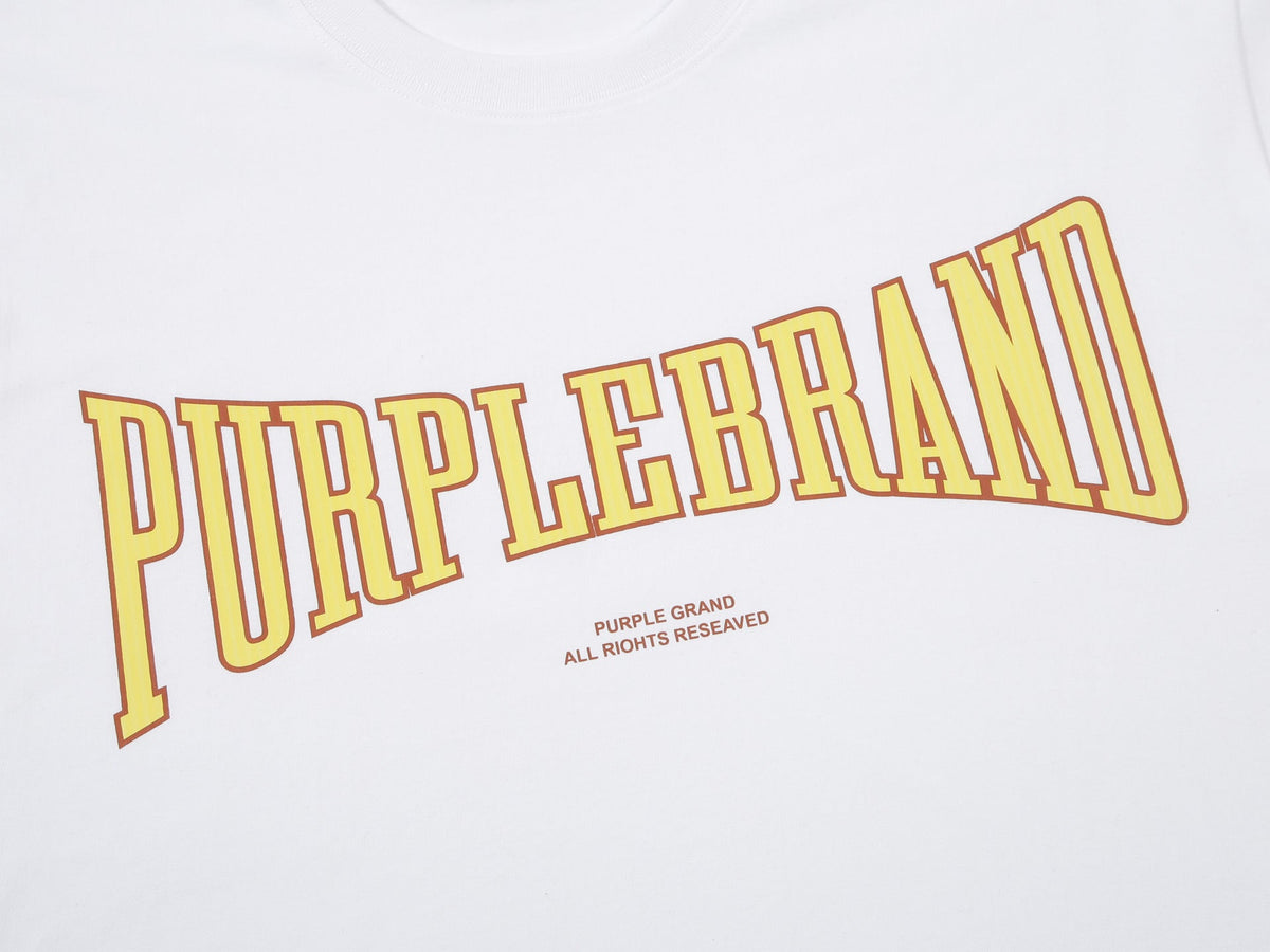 Purple Brand White Logo T-Shirt II