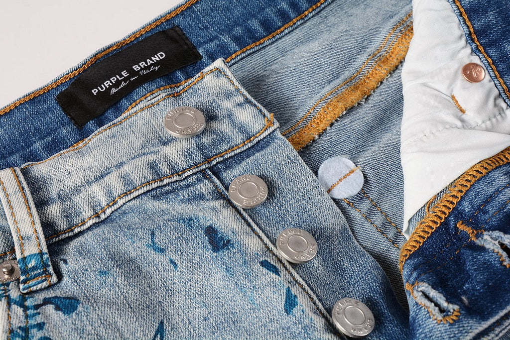 Purple Brand Relaxed-Fit Denim Shorts #5063