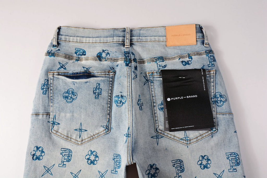 Purple Brand Relaxed-Fit Denim Shorts #5063