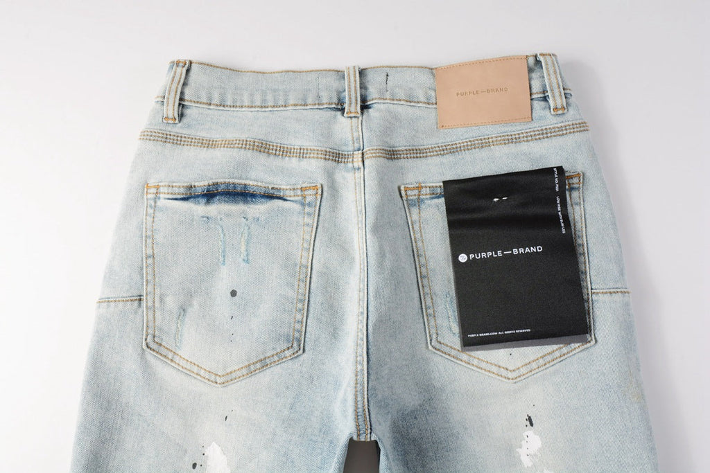Purple Brand Relaxed Fit Denim Shorts