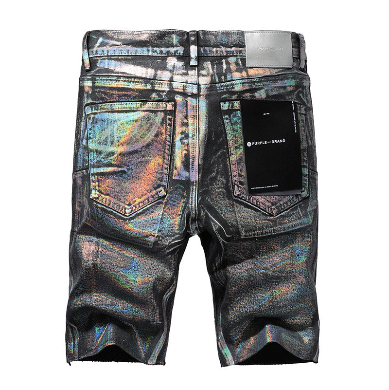 Purple Brand Relaxed Fit Denim Shorts #5028