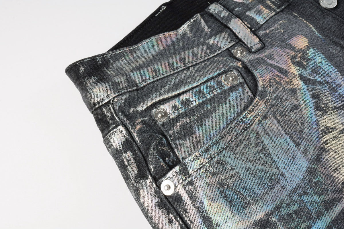 Purple Brand Relaxed Fit Denim Shorts #5028