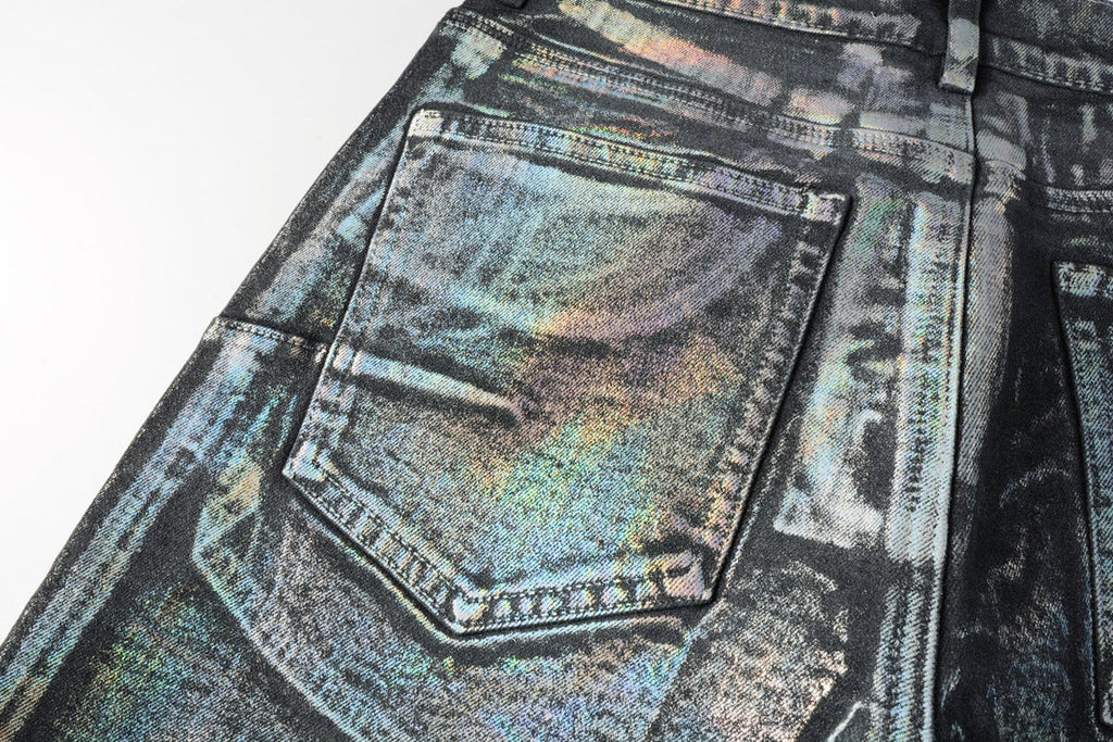 Purple Brand Relaxed Fit Denim Shorts #5028