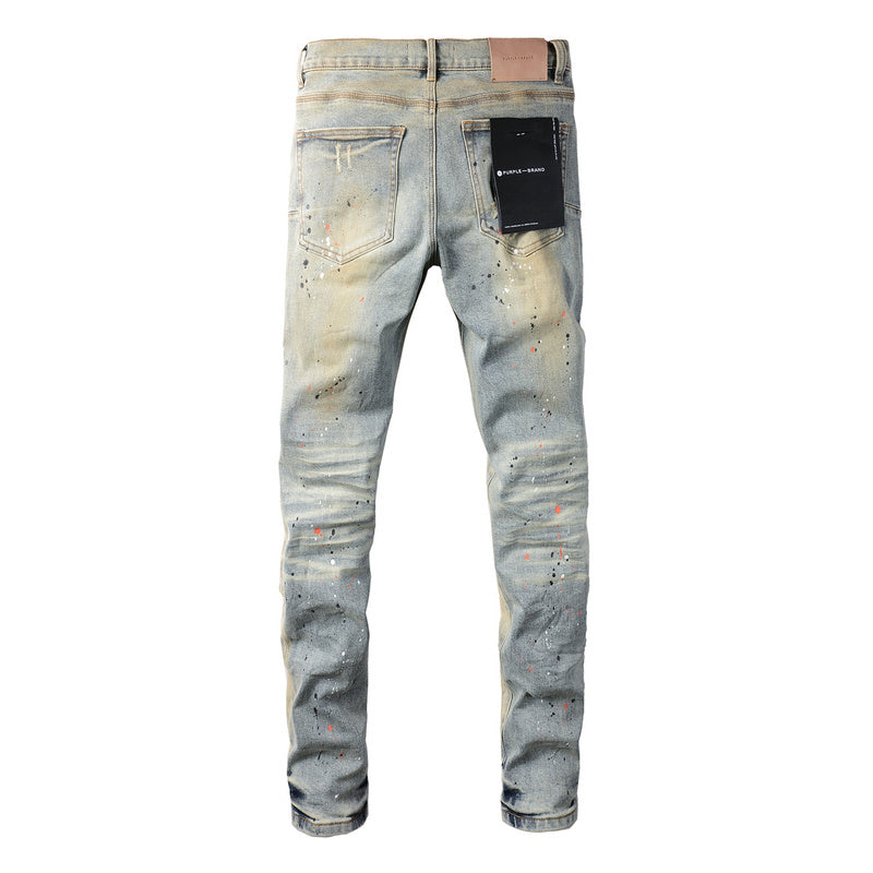 Purple Brand Jeans #9071 | Skinny Fit Scratched Denim