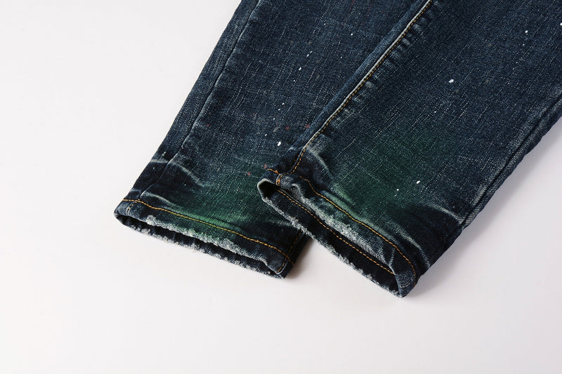 Purple Brand Skinny Jeans #9070 – Scratched Cotton Denim