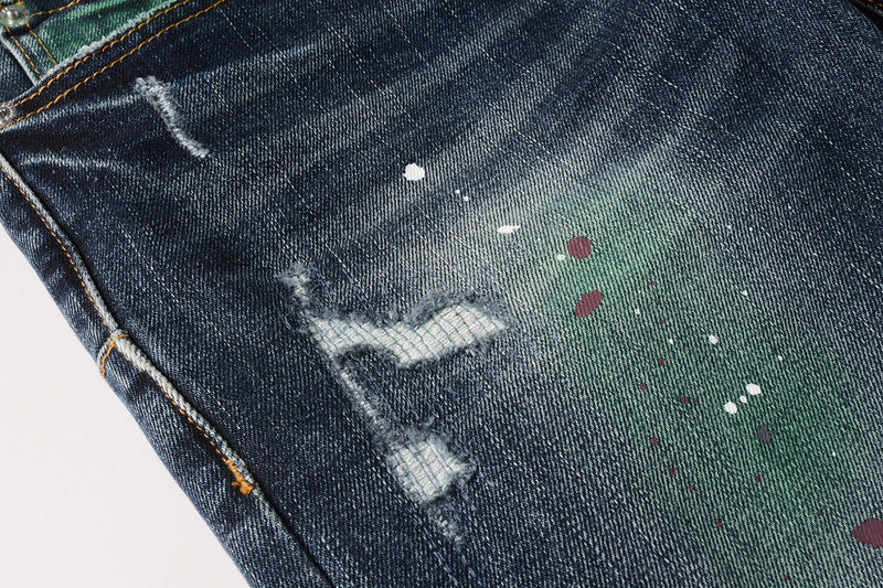 Purple Brand Skinny Jeans #9070 – Scratched Cotton Denim