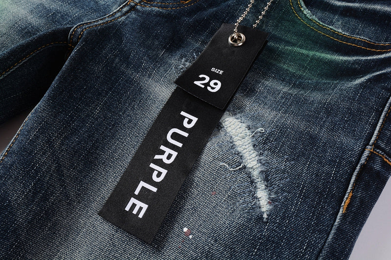 Purple Brand Skinny Jeans #9070 – Scratched Cotton Denim