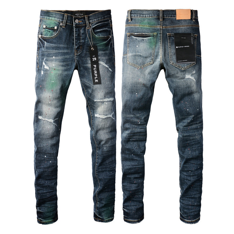 Purple Brand Skinny Jeans #9070 – Scratched Cotton Denim