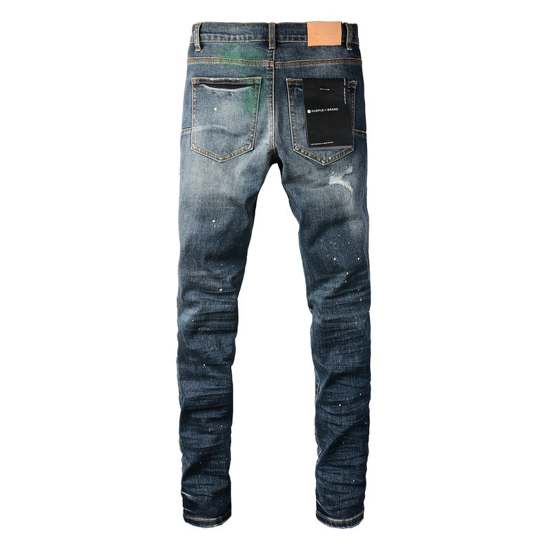 Purple Brand Skinny Jeans #9070 – Scratched Cotton Denim