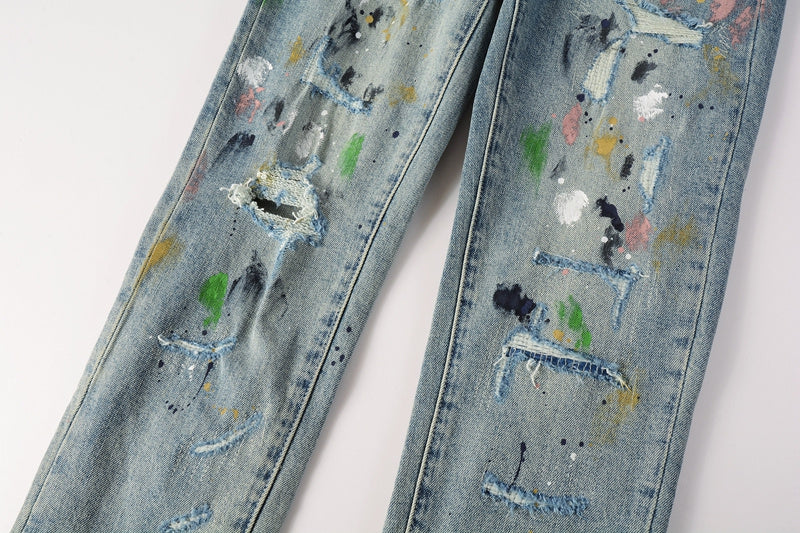 Purple Brand Jeans #9072 | Skinny Fit Scratched Denim