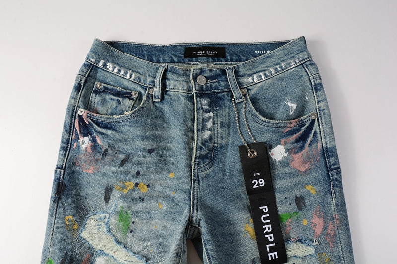 Purple Brand Jeans #9072 | Skinny Fit Scratched Denim