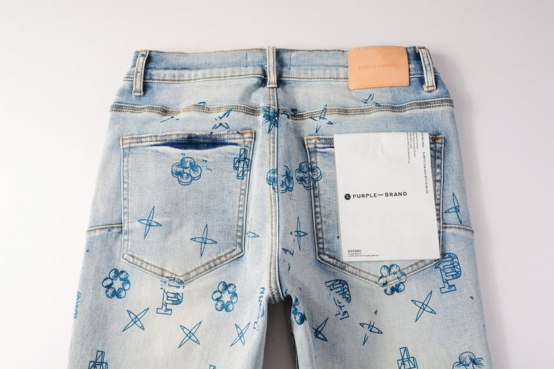 Purple Brand Jeans #9063 – Skinny Fit Distressed Denim