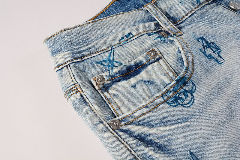 Purple Brand Jeans #9063 – Skinny Fit Distressed Denim