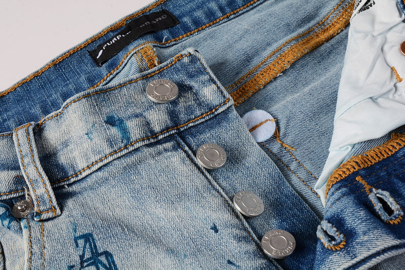 Purple Brand Jeans #9063 – Skinny Fit Distressed Denim