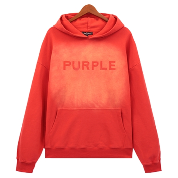 Purple Brand Logo Printed Hoodie