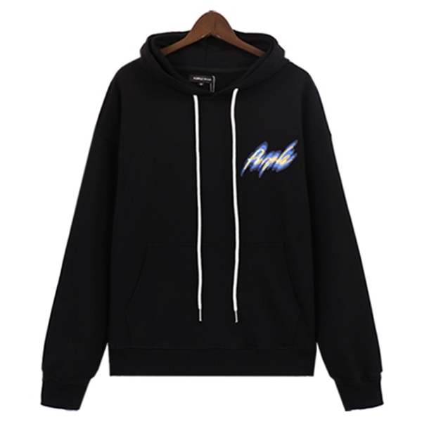 Purple Brand Logo Printed Hoodie