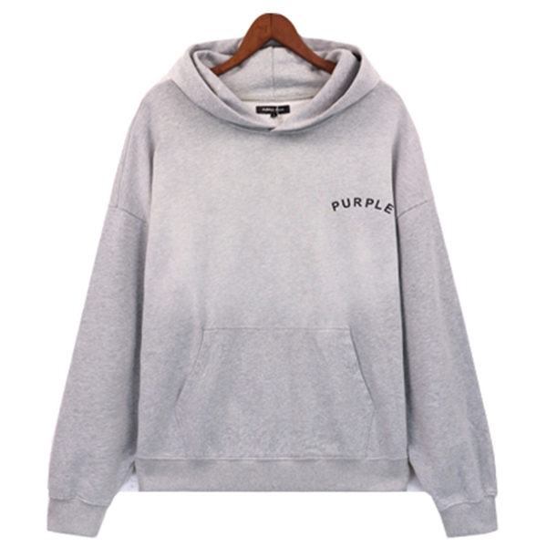 Purple Brand Logo Printed Hoodie