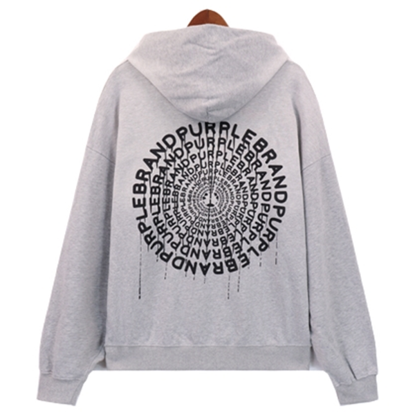 Purple Brand Logo Printed Hoodie