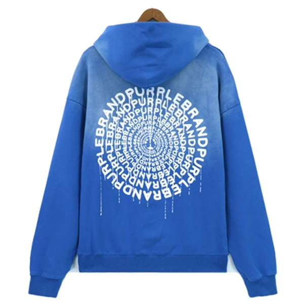 Purple Brand Logo Printed Hoodie