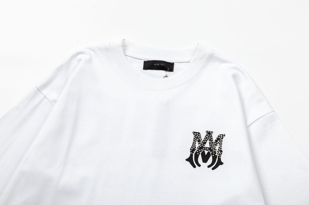 AMIRI AM Logo Cotton Jersey T-Shirt