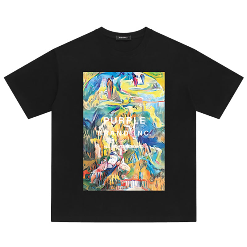 Purple Brand Inc. Abstract Art Graphic T-Shirt
