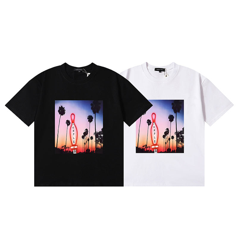 Purple Brand T-Shirt P22 | Black & White