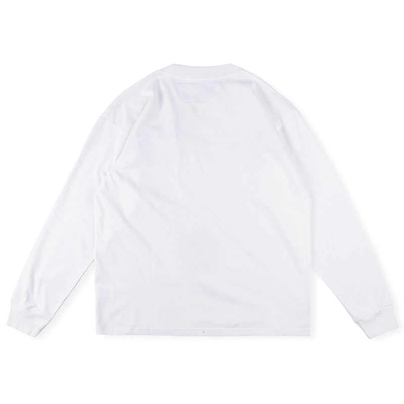 Sp5der SP5 Blurry Long-Sleeve Tee – White Premium Streetwear Shirt