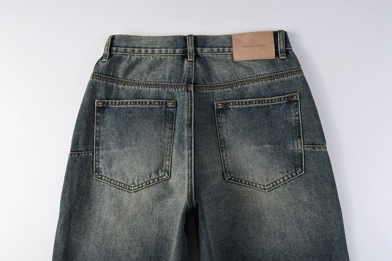 Purple Brand Jeans #9120 – Light Blue Distressed Straight Leg