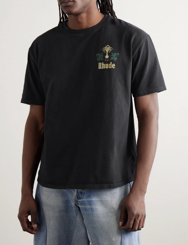 RHUDE Tabaco Tee – Vintage Wash Graphic T-Shirt
