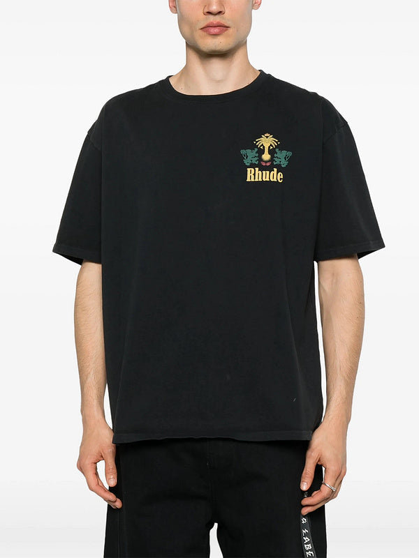 RHUDE Tabaco Tee – Vintage Wash Graphic T-Shirt