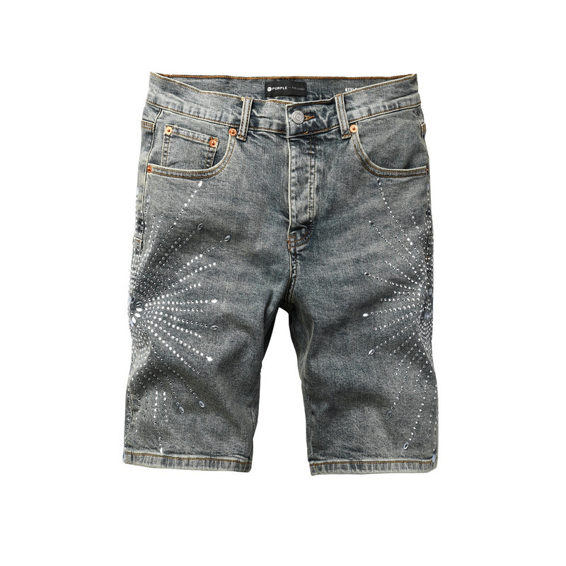 Purple Brand Denim Shorts #5093 – Slim Fit Destroyed Stretch Jorts