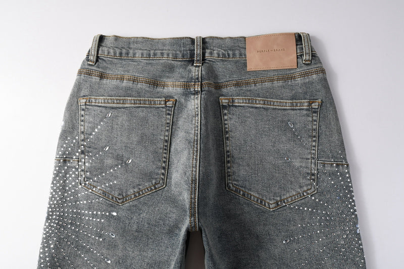 Purple Brand Denim Shorts #5093 – Slim Fit Destroyed Stretch Jorts