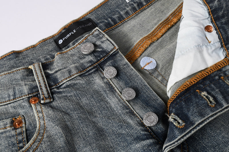 Purple Brand Denim Shorts #5093 – Slim Fit Destroyed Stretch Jorts