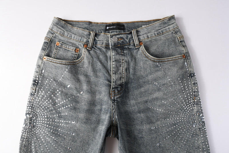 Purple Brand Denim Shorts #5093 – Slim Fit Destroyed Stretch Jorts